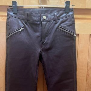 BLK DNM NYC Leather Moto Skinny Pants